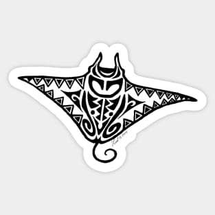 Hawaiian Manta Sticker